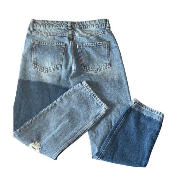 Free People Patchwork Distressed Jeans - Picture 2 of 15